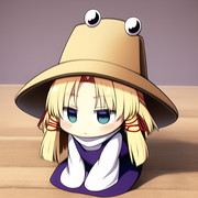 反省する諏訪子様