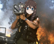 提督に拉致された夕立を救い出すため提督室に現れた時雨