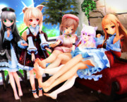 【今日のレア様】足先をみんなで…♡