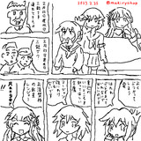 2月25日進水日三銃士連れてきたよ