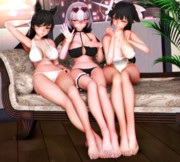 【あたかおルーム】アズレンお姉さん達の 寄せ合う足指さん…♡