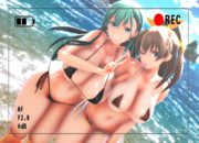 海で記念撮影2023