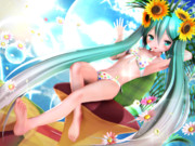 【ちびミクちゃん萌えリンク】おみあしさんを伸ばシて…♡