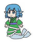 202 ぴちゅーんわかさぎ姫【東方Project 立ち絵素材 PNG】