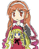 艦これの夕暮ちゃんとローゼンメイデンの真紅