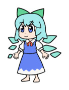 207 ぴちゅーんチルノ【東方Project 立ち絵素材 PNG】