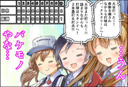 本日(2023/3/06)の日本vs.阪神戦を観ていた艦娘たちの様子です。ご確認ください