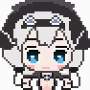 動く模型娘のもち子さんのようなドットGIF 47x47