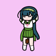 【GIF】東北ずん子の登校準備