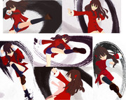 格闘盛々有間都古！【MMDメルブラ】