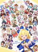 黒ウィズ１０周年記念イラスト