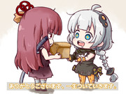 餌付けされるKenshiあかりちゃん