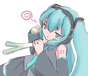 ミクさんの日…に描いたよ