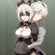 {AI}２B風アニメ調ウマ耳娘