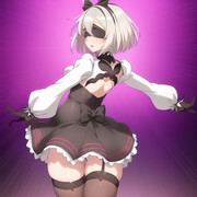 {AI}２B風ムチムチボテ腹娘