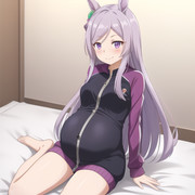 {AI}アニメ調ボテ腹マックイーン