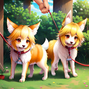 犬と化したリランちゃん