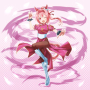 【ウマ娘絵】某格ゲーにて活躍するハルウララ♪(2P差分)