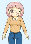 ややぽっちゃりな眼鏡