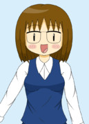 眼鏡な線目ちゃん（仮）