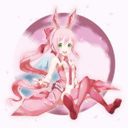 【オリジナル絵】桜の化身！魔法少女ウサちゃん♪