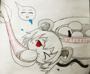 ダンゴを食べるnyn