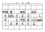 艦これ進水日カレンダー4月(AIちゃんi2i)