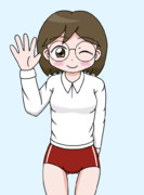 眼鏡なオリキャラ絵。（230324）