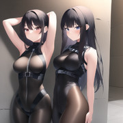 双子のボディスーツ・黒