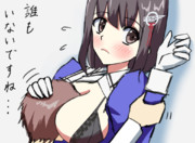 座学後に補給してもらうべく羽黒先生のタンクに飛びつく提督候補生クン