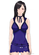 ティファ　青いドレス