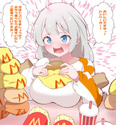 あかりちゃん理論ハンバーガーはパンなのでおやつ