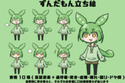 赤崎でんじろー式ずんだもん立ち絵