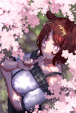 桜の影から