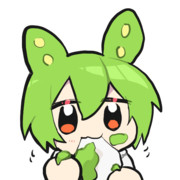 ずんだ餅を食べるずんだもん