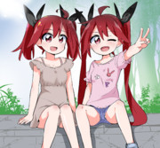 お兄ちゃんと妹の写真