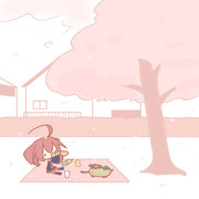 お花見テトさん