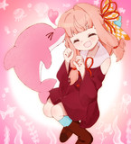 ピンクのイルカと茜ちゃん