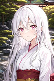 緊張顔の女の子