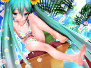 【ちびミクちゃん萌えリンク】片足上げて…っ♡