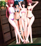 【今日のミクお姉さん】みんなで 脇上げ…♡