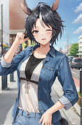 ダメ元でデートに誘ったフジキセキが来てくれた