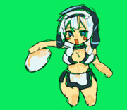 模型娘のもち子さん 餅ドリブル素材