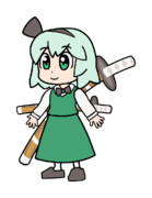 260 ぴちゅーん妖夢【東方Project 立ち絵素材 PNG】