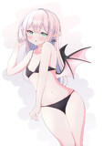 ピンク髪の女の子（色の塗り直し）
