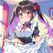 メイド服を着せられたみはりちゃん