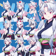 立ち絵素材な東北イタコさん ver.1.00（旧型立ち絵にするかも）