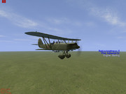 複葉爆撃機で脅かす湖北高校