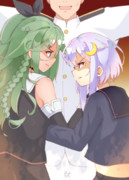 「提督は、あたしの……！」「司令官は、弥生の……！」