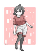 ストッキングを見せつけるかばんちゃん♪